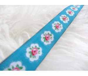 Webband Shabby Chic Rose türkis