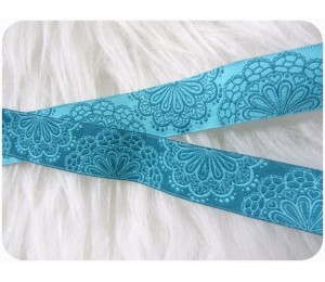 Webband SpitzenWerk türkis blau