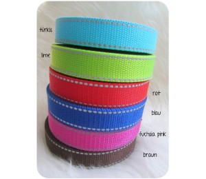 Gurtband 25mm reflektierend