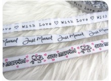 Webband Gute Wünsche - With Love & Just Married