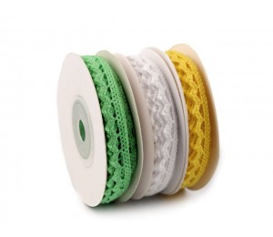 Klöppelspitze aus Baumwolle Mix Breite 10 mm