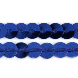 Paillettenborte 6mm blau