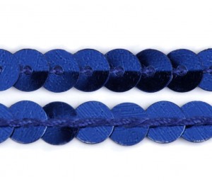 Paillettenborte 6mm blau
