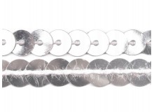 Paillettenborte 6mm silber