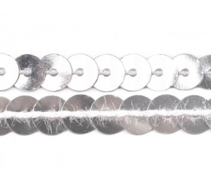 Paillettenborte 6mm silber