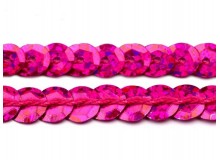 Paillettenborte 6mm pink Holo