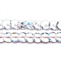 Paillettenborte 6mm silber Holo