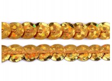 Paillettenborte 6mm Gold Holo