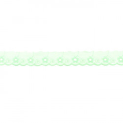 Baumwollspitze Broderie Blumen 25mm zartmint