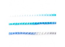 Bommeborte mit Farbverlauf mint kobalt