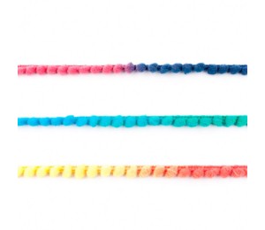 Bommeborte mit Farbverlauf bunt