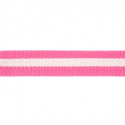 Gurtband Streifen 40mm aqua pink gestreift