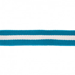 Gurtband Streifen 40mm aqua petrol gestreift