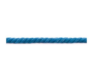Gedrehtes Kordel 12 mm Uni jeansblau