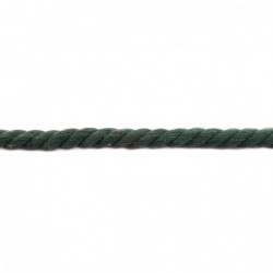 Gedrehtes Kordel 12 mm Uni grün