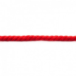 Gedrehtes Kordel 12mm Uni rot