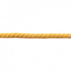 Gedrehtes Kordel 12mm Uni gelb