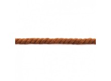 Gedrehtes Kordel 12mm Uni rostbraun