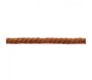 Gedrehtes Kordel 12mm Uni rostbraun