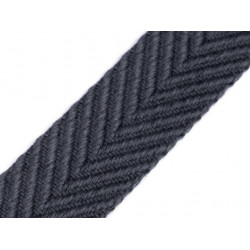 Gurtband beidseitig geprägt grau 38mm