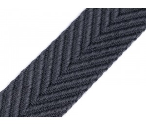 Gurtband beidseitig geprägt grau 38mm