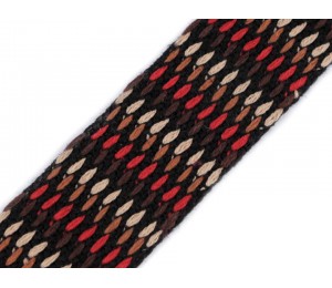 Gurtband beidseitig geprägt grau 38mm