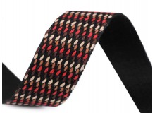 Gurtband beidseitig geprägt grau 38mm