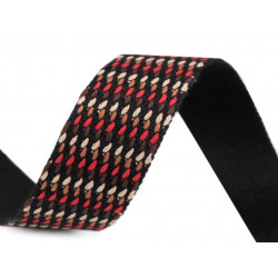 Gurtband beidseitig geprägt grau 38mm