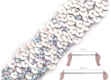 Paillettenborte Breite 30 mm Hologramm