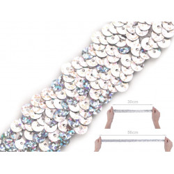 Paillettenborte Breite 30 mm Hologramm