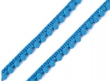 Bommelborte 11mm leuchtend blau