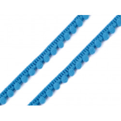 Bommelborte 11mm leuchtend blau