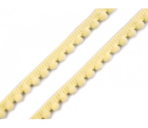 Bommelborte 11mm hellgelb