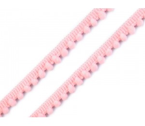 Bommelborte 11mm hellrosa