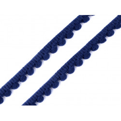 Bommelborte 11mm dunkelgrau