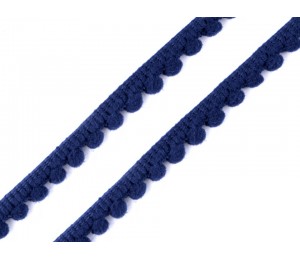 Bommelborte 11mm dunkelgrau