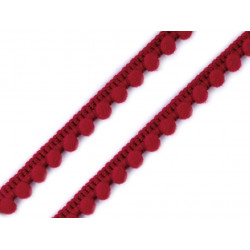 Bommelborte 11mm rot