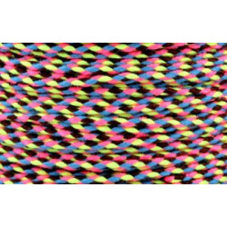 20m Kordel Schnur Multicolor neon geflochten 2mm