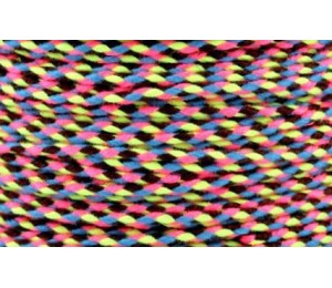 20m Kordel Schnur Multicolor neon geflochten 2mm