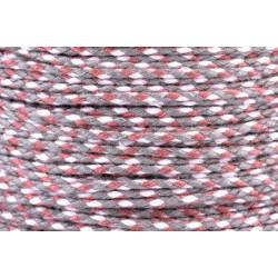 20m Kordel Schnur Multicolor grau geflochten 2mm