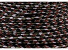20m Kordel Schnur Multicolor olivgrün geflochten 2mm