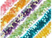 Paillettenborte Breite 25 mm elastisch