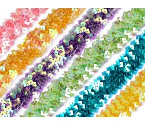 Paillettenborte Breite 25 mm elastisch