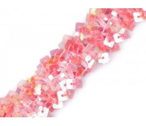 Paillettenborte Breite 25 mm elastisch