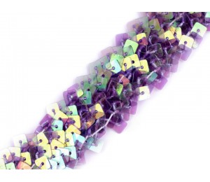 Paillettenborte Breite 25 mm elastisch