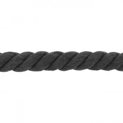 Gedrehtes Kordel 25mm Uni dunkelgrau