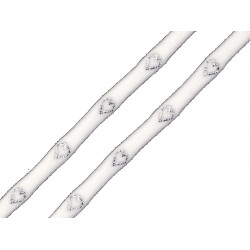 BH Träger Gummi mit lurex Herzen