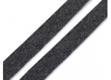 Flache Kordel 15 mm grau