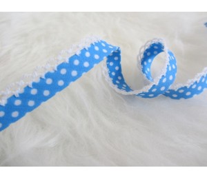 Schrägband mit Häkelborte