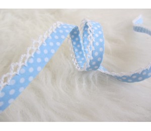 Schrägband mit Häkelborte